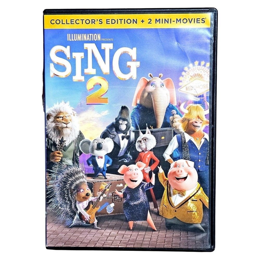 Universal Studios Sing 2 Animated‎ Movie DVD Musical Family Film EUC